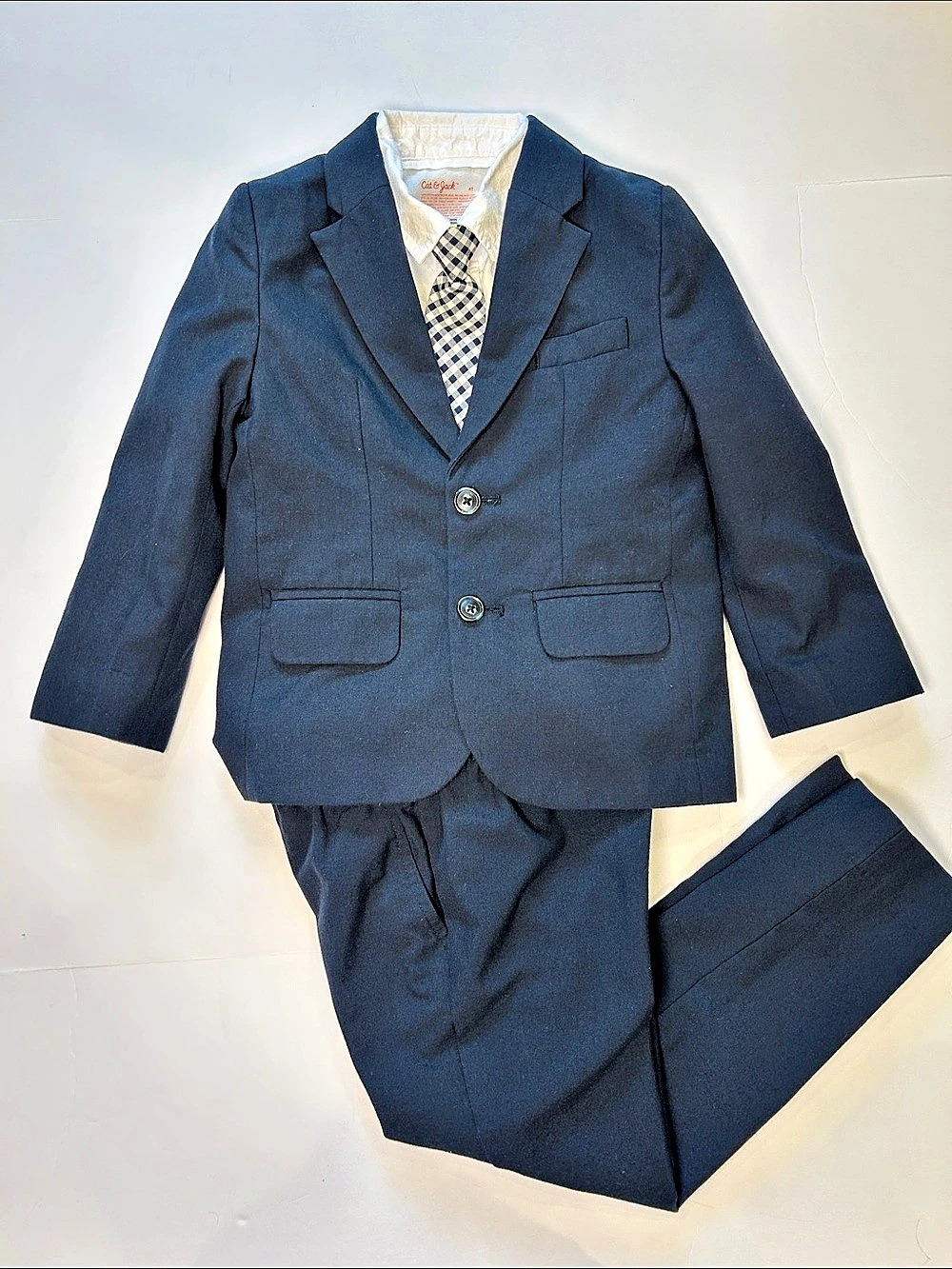 Cat & Jack Toddler Boys Jacket & Pants Suit Set with Shirt and Tie | 4T
